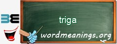 WordMeaning blackboard for triga